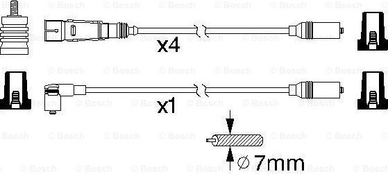 BOSCH 0 986 356 320 - Комплект запалителеи кабели vvparts.bg