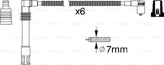 BOSCH 0 986 356 321 - Комплект запалителеи кабели vvparts.bg