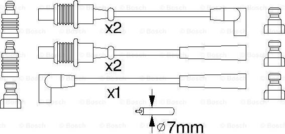 BOSCH 0 986 356 794 - Комплект запалителеи кабели vvparts.bg