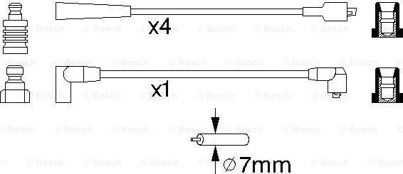 BOSCH 0 986 356 798 - Комплект запалителеи кабели vvparts.bg