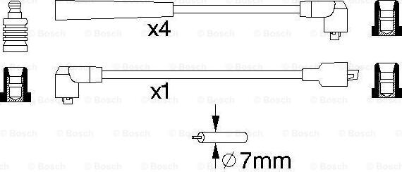 BOSCH 0 986 356 745 - Комплект запалителеи кабели vvparts.bg