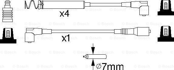 BOSCH 0 986 356 746 - Комплект запалителеи кабели vvparts.bg