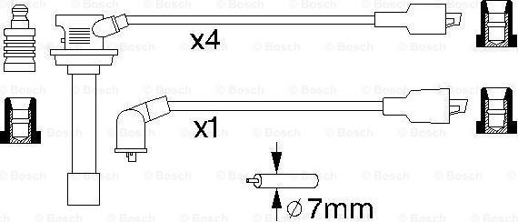 BOSCH 0 986 356 756 - Комплект запалителеи кабели vvparts.bg