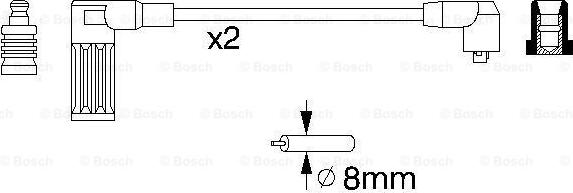 BOSCH 0 986 356 752 - Комплект запалителеи кабели vvparts.bg