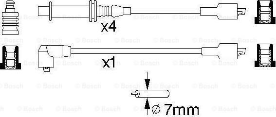 BOSCH 0 986 356 769 - Комплект запалителеи кабели vvparts.bg