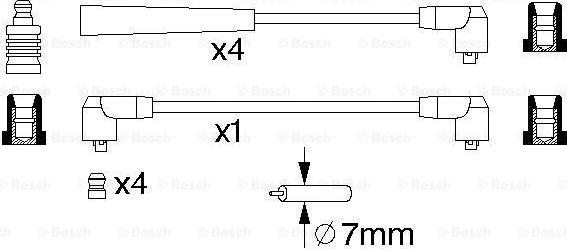 BOSCH 0 986 356 719 - Комплект запалителеи кабели vvparts.bg