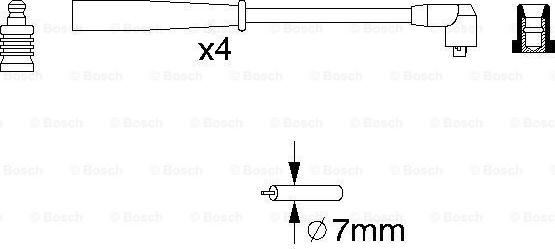 BOSCH 0 986 356 789 - Комплект запалителеи кабели vvparts.bg