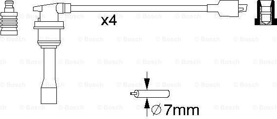 BOSCH 0 986 356 782 - Комплект запалителеи кабели vvparts.bg