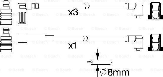 BOSCH 0 986 356 733 - Комплект запалителеи кабели vvparts.bg