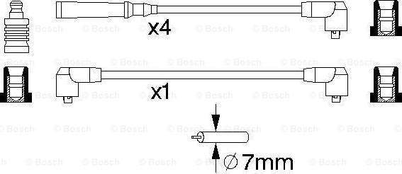 BOSCH 0 986 356 720 - Комплект запалителеи кабели vvparts.bg
