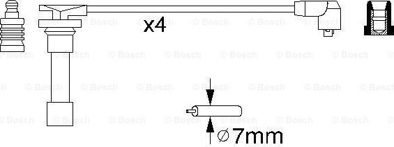 BOSCH 0 986 356 776 - Комплект запалителеи кабели vvparts.bg