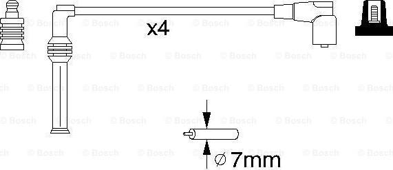 BOSCH 0 986 356 778 - Комплект запалителеи кабели vvparts.bg