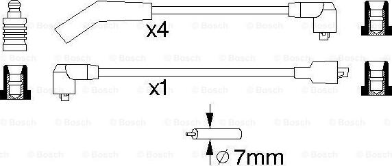 BOSCH 0 986 356 772 - Комплект запалителеи кабели vvparts.bg