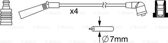 BOSCH 0 986 357 093 - Комплект запалителеи кабели vvparts.bg