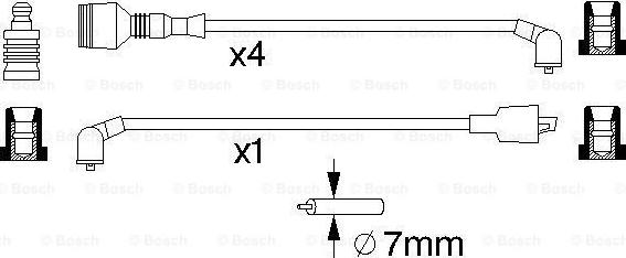 BOSCH 0 986 357 014 - Комплект запалителеи кабели vvparts.bg