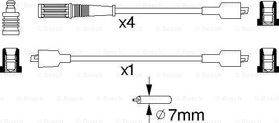 BOSCH 0 986 357 084 - Комплект запалителеи кабели vvparts.bg