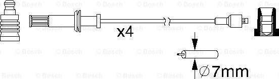 BOSCH 0 986 357 078 - Комплект запалителеи кабели vvparts.bg