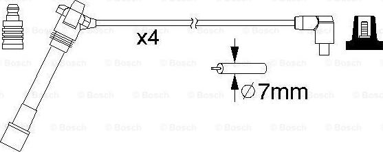 BOSCH 0 986 357 181 - Комплект запалителеи кабели vvparts.bg