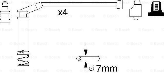 BOSCH 0 986 357 124 - Комплект запалителеи кабели vvparts.bg