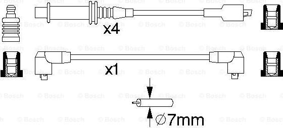 BOSCH 0 986 357 121 - Комплект запалителеи кабели vvparts.bg