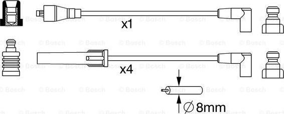 BOSCH 0 986 357 246 - Комплект запалителеи кабели vvparts.bg