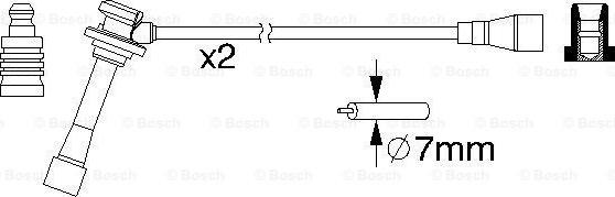 BOSCH 0 986 357 203 - Комплект запалителеи кабели vvparts.bg