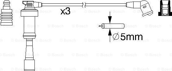 BOSCH 0 986 357 207 - Комплект запалителеи кабели vvparts.bg