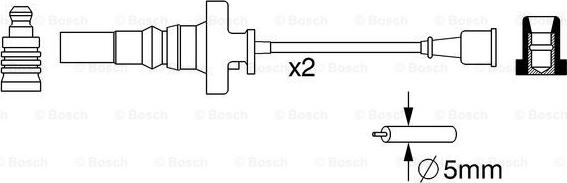 BOSCH 0 986 357 273 - Комплект запалителеи кабели vvparts.bg