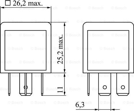 BOSCH 0 986 332 030 - Реле, работен ток vvparts.bg