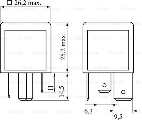 BOSCH 0 986 332 023 - Реле, работен ток vvparts.bg