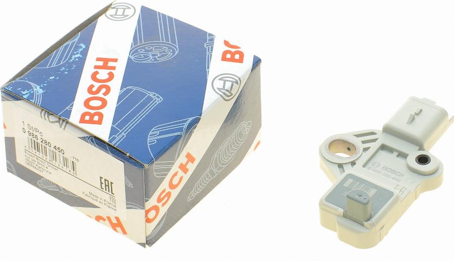 BOSCH 0 986 280 450 - Импулсен датчик, колянов вал vvparts.bg