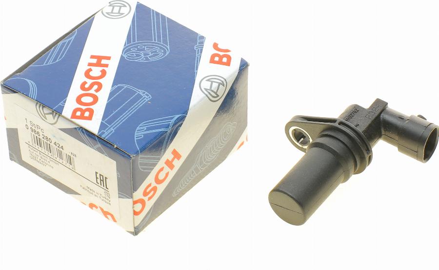 BOSCH 0 986 280 424 - Импулсен датчик, колянов вал vvparts.bg