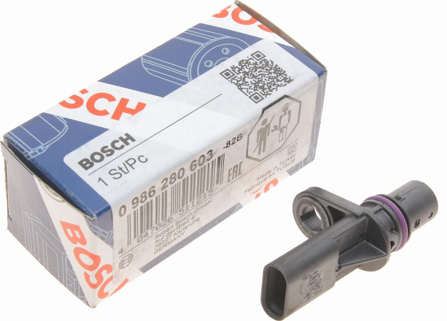 BOSCH 0 986 280 603 - Датчик, положение на разпределителния вал vvparts.bg