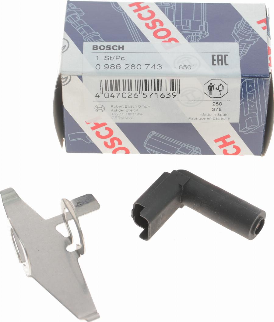 BOSCH 0 986 280 743 - Импулсен датчик, колянов вал vvparts.bg