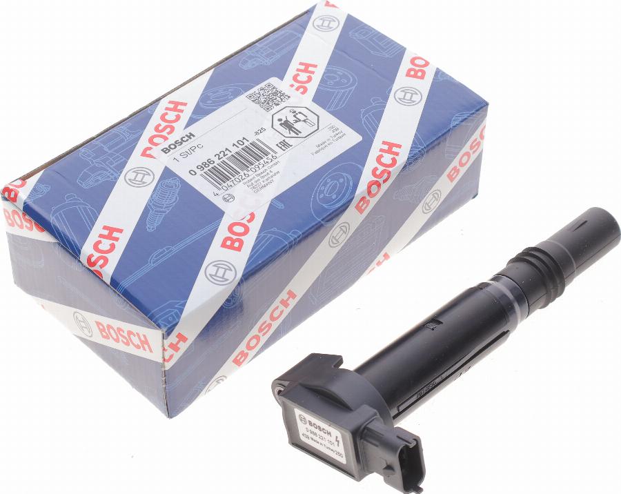 BOSCH 0 986 221 101 - Запалителна бобина vvparts.bg