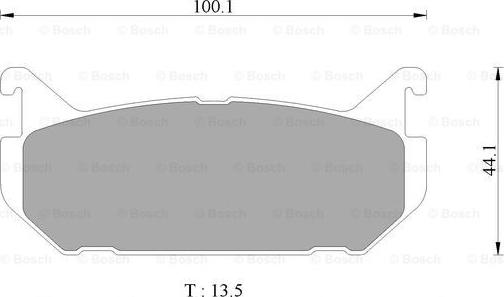 BOSCH 0 986 AB9 060 - Комплект спирачно феродо, дискови спирачки vvparts.bg