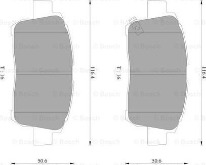 BOSCH 0 986 AB9 086 - Комплект спирачно феродо, дискови спирачки vvparts.bg