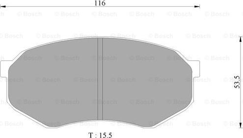 BOSCH 0 986 AB9 029 - Комплект спирачно феродо, дискови спирачки vvparts.bg