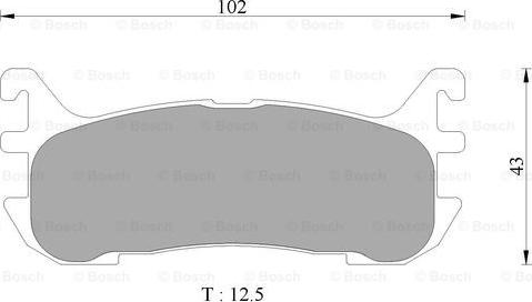 BOSCH 0 986 AB9 070 - Комплект спирачно феродо, дискови спирачки vvparts.bg