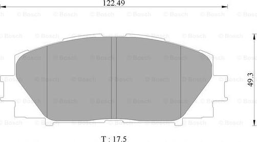 BOSCH 0 986 AB9 146 - Комплект спирачно феродо, дискови спирачки vvparts.bg