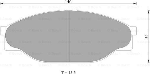 BOSCH 0 986 AB9 181 - Комплект спирачно феродо, дискови спирачки vvparts.bg