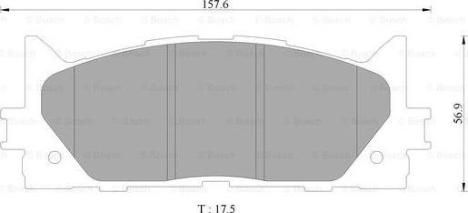 BOSCH 0 986 AB9 367 - Комплект спирачно феродо, дискови спирачки vvparts.bg