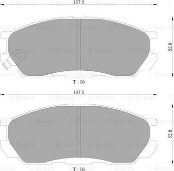 MAZDA 1U0W-33-2B2 - Комплект спирачно феродо, дискови спирачки vvparts.bg