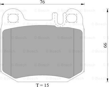 BOSCH 0 986 AB4 981 - Комплект спирачно феродо, дискови спирачки vvparts.bg