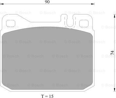 BOSCH 0 986 AB4 988 - Комплект спирачно феродо, дискови спирачки vvparts.bg