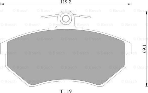 BOSCH 0 986 AB4 445 - Комплект спирачно феродо, дискови спирачки vvparts.bg