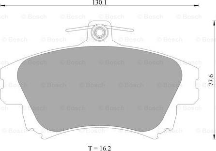 BOSCH 0 986 AB4 465 - Комплект спирачно феродо, дискови спирачки vvparts.bg