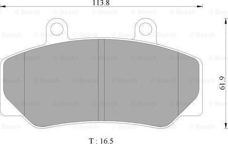 BOSCH 0 986 AB4 434 - Комплект спирачно феродо, дискови спирачки vvparts.bg