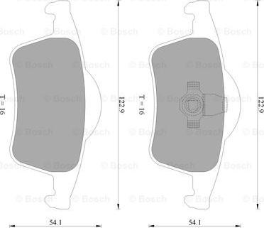 BOSCH 0 986 AB4 565 - Комплект спирачно феродо, дискови спирачки vvparts.bg