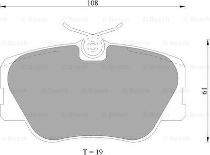 BOSCH 0 986 AB4 690 - Комплект спирачно феродо, дискови спирачки vvparts.bg